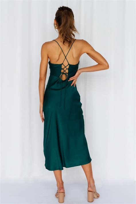 Green Prom Midi Dress - Stunning and Crashing in Style